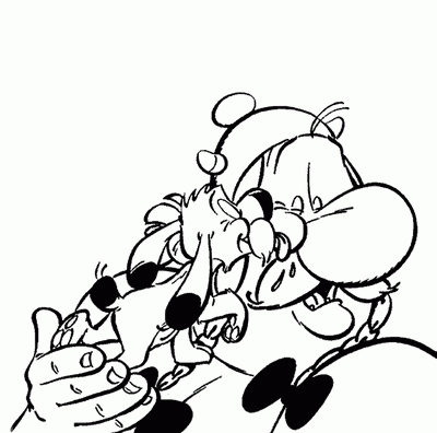 Asterix i Obelix - Asterix - kolorowanka 22.GIF