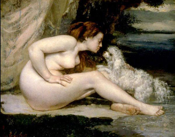 Courbet - courbet - nude with dog 1861.jpg